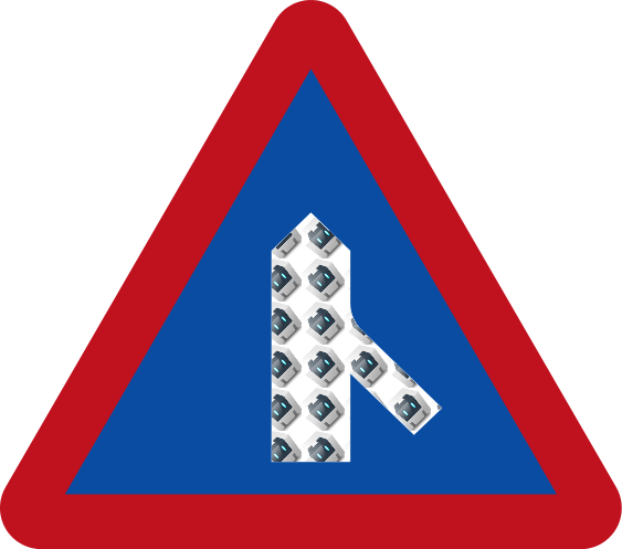 Cross-platform Cordova App Development With Merges - Round About Ahead (563x497), Png Download