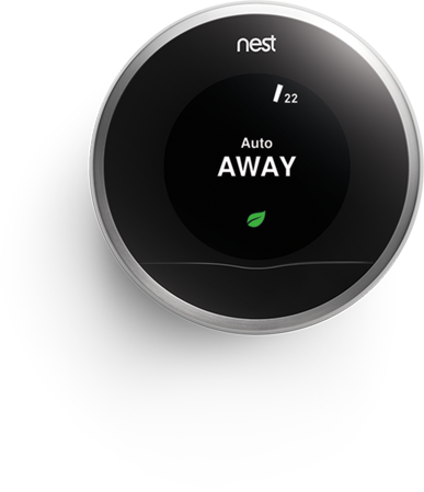 Nest Learning Thermostat Review - Nest Thermostat Uk Coper (387x449), Png Download