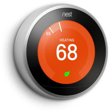 Nest Thermostat - Google Nest 3rd Gen Thermostat (366x373), Png Download