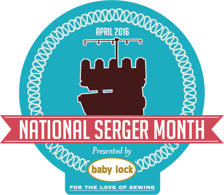 6 Different Stitches For Your Serger - National Serger Month 2016 (443x386), Png Download
