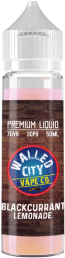 Blackcurrant Lemonade Walled City Short Fill 50ml E-liquid - Electronic Cigarette Aerosol And Liquid (370x542), Png Download