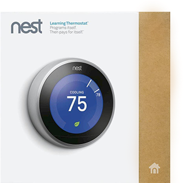 Nest Thermostat - Nest T3007ef Generation 3 Learning Thermostat (500x380), Png Download