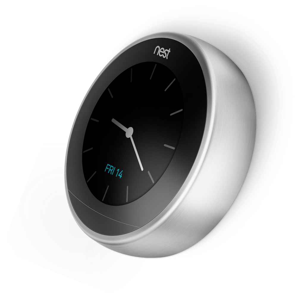 Nest Thermostat -stainless Steel - Nest Learning Thermostat 3rd Generation - Stainless (2304x1296), Png Download