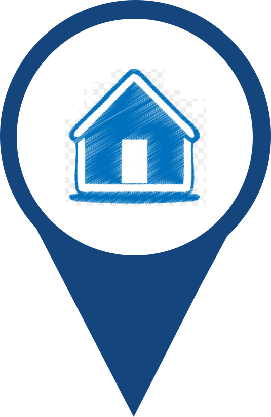 Firstcall Home - Home Map Marker Png (535x821), Png Download
