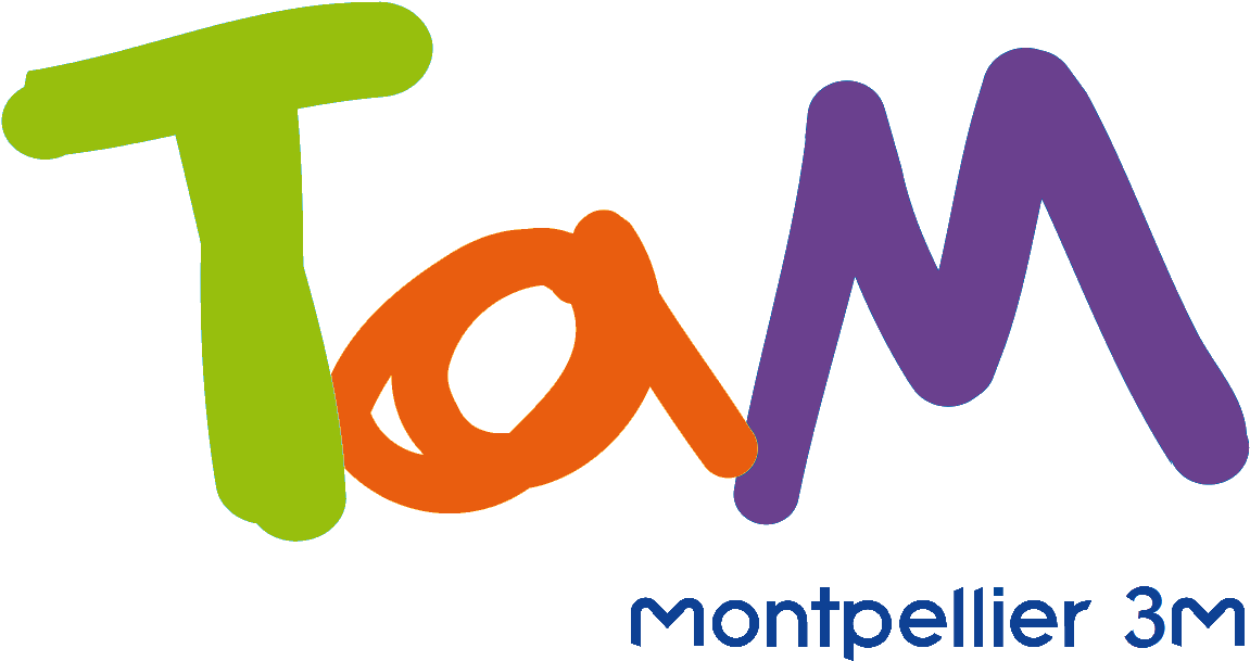 Logo Tam Montpellier 3m - Transports De L'agglomération De Montpellier (1157x616), Png Download