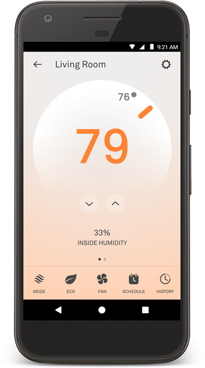 Nest Thermostat E - Nest Security History (400x744), Png Download