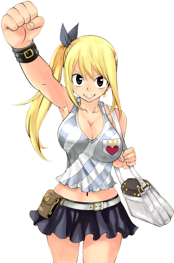Lucy Heartfilia Png - Anime Lucy Heartfilia Png (500x607), Png Download