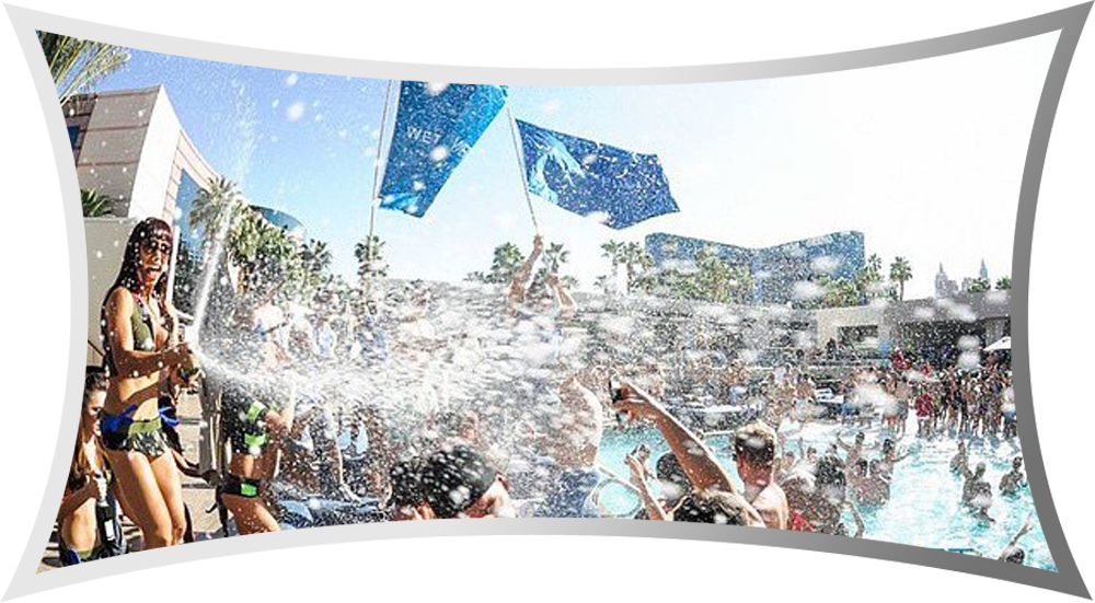 Wet Republic Day Club - Wet Republic Ultra Pool (1000x551), Png Download