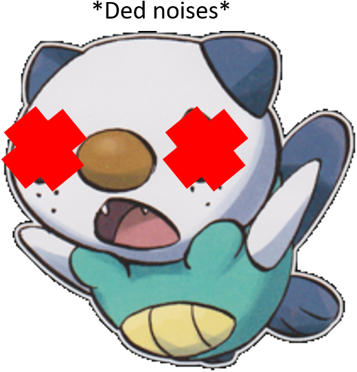 Dead Oshawott (543x569), Png Download