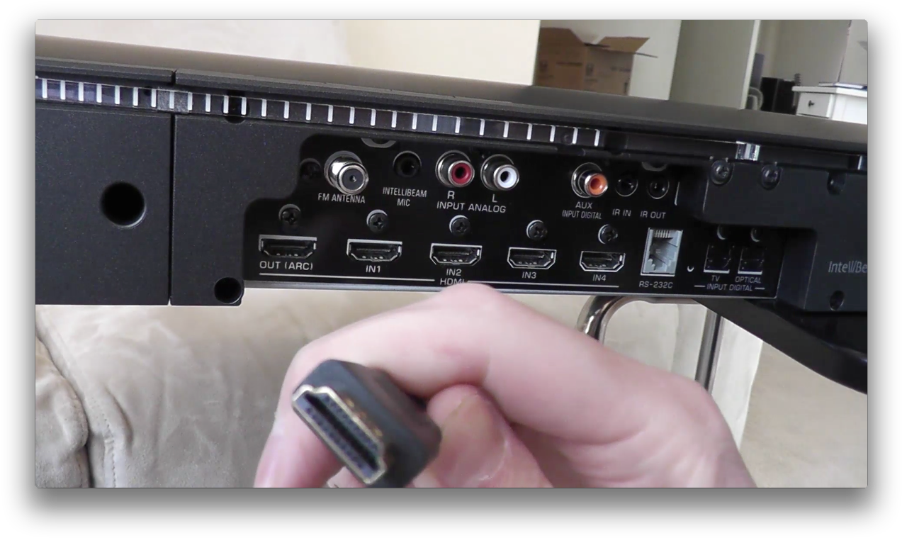 Hdmi Inputs - Connect Soundbar To Tv With Hdmi (1288x774), Png Download