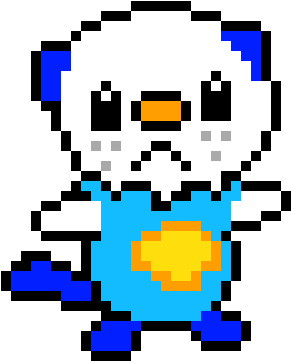 Oshawott - Pixel Art (330x390), Png Download