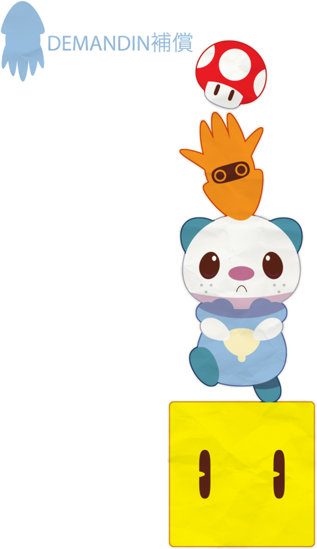 Oshawott And Blooper For Dc - Washington, D.c. (690x1159), Png Download