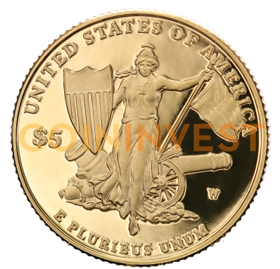 5 Dollar Medal Of Honor - Gold (400x400), Png Download