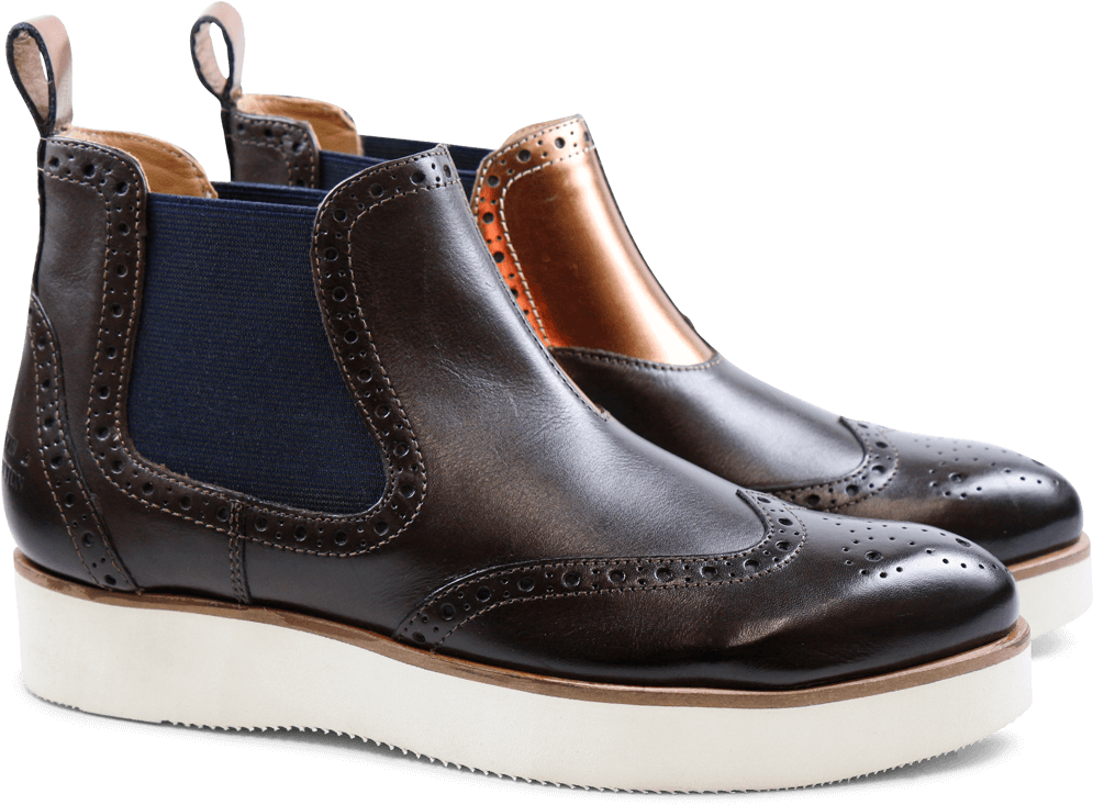 Ankle Boots Lucy 15 Crust Dark Brown Laminato Bronze - Melvin & Hamilton Lucy (1024x1024), Png Download