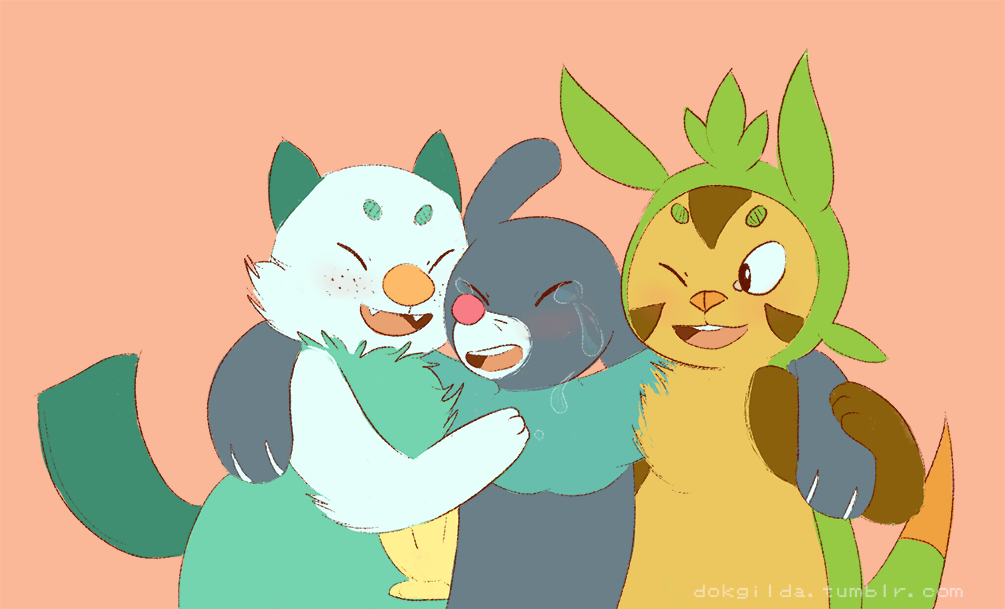 Pokémon Sun And Moon Green Mammal Cat Cartoon Vertebrate - Popplio Oshawott (1005x609), Png Download