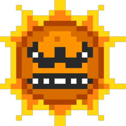 0 Replies 0 Retweets 0 Likes - Super Mario Evil Sun (420x420), Png Download