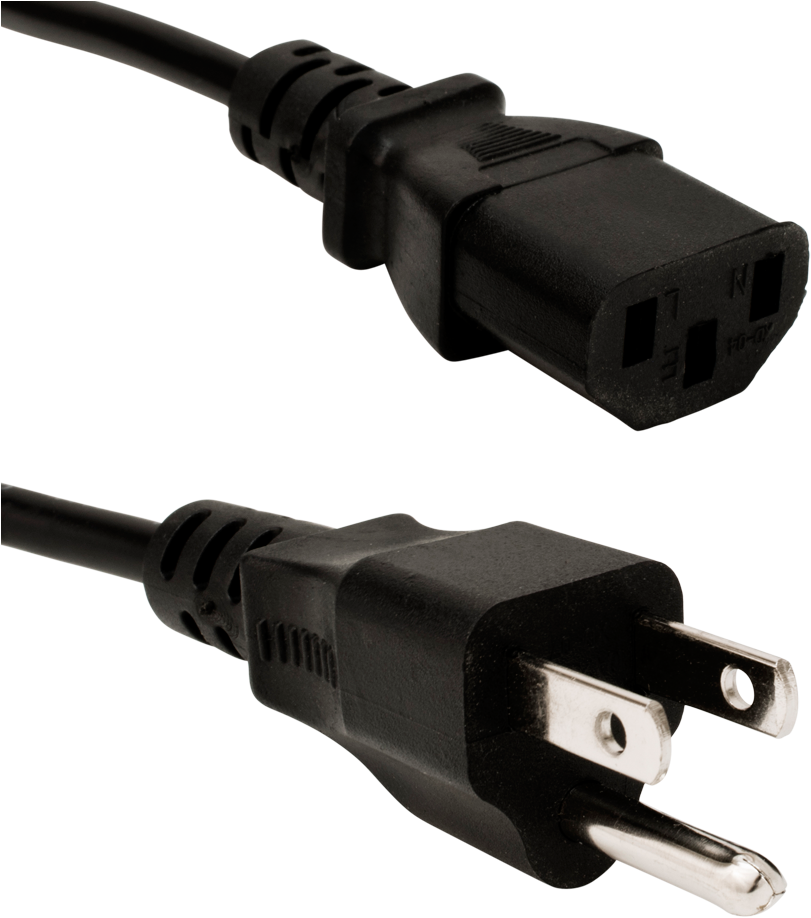 Power Cord Png - Us Standard Power Cord (1001x1001), Png Download
