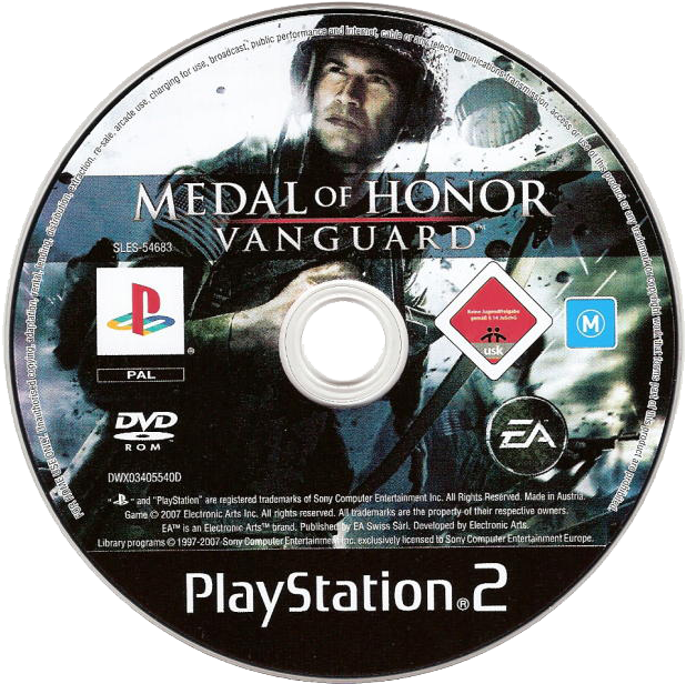 Medal Of Honor - Medal Of Honor Vanguard (sony Playstation 2, 2007) (640x641), Png Download