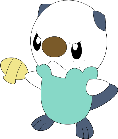 My Famous Cute Oshawott Has A Persona That Makes You - Cartoon (415x488), Png Download