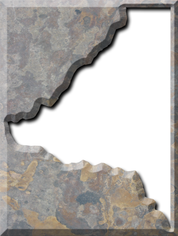 A Map Of Bradford With The Map Area Carved Out Of A - Stone Wall (579x768), Png Download