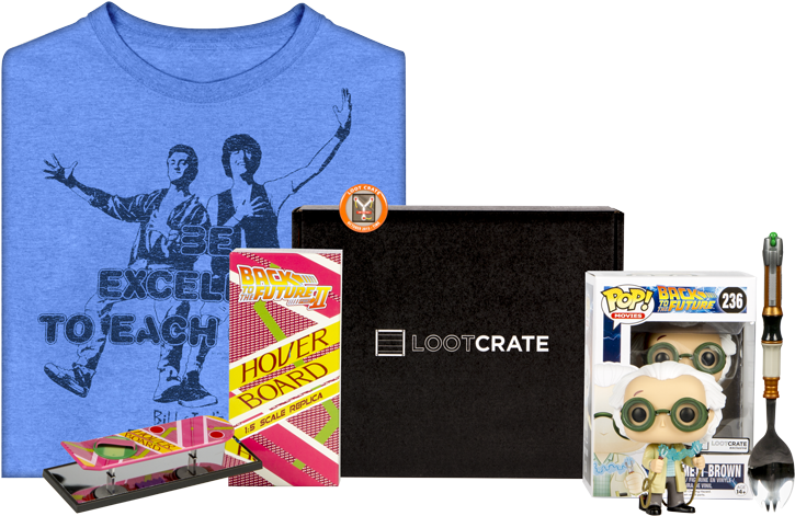 Lootcrate - Bill & Ted's Excellent Adventure Loot Crate (769x500), Png Download