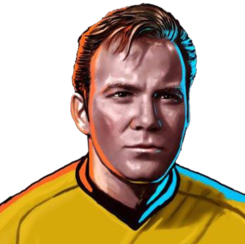 Captain Kirk Head Transparent Background (495x493), Png Download