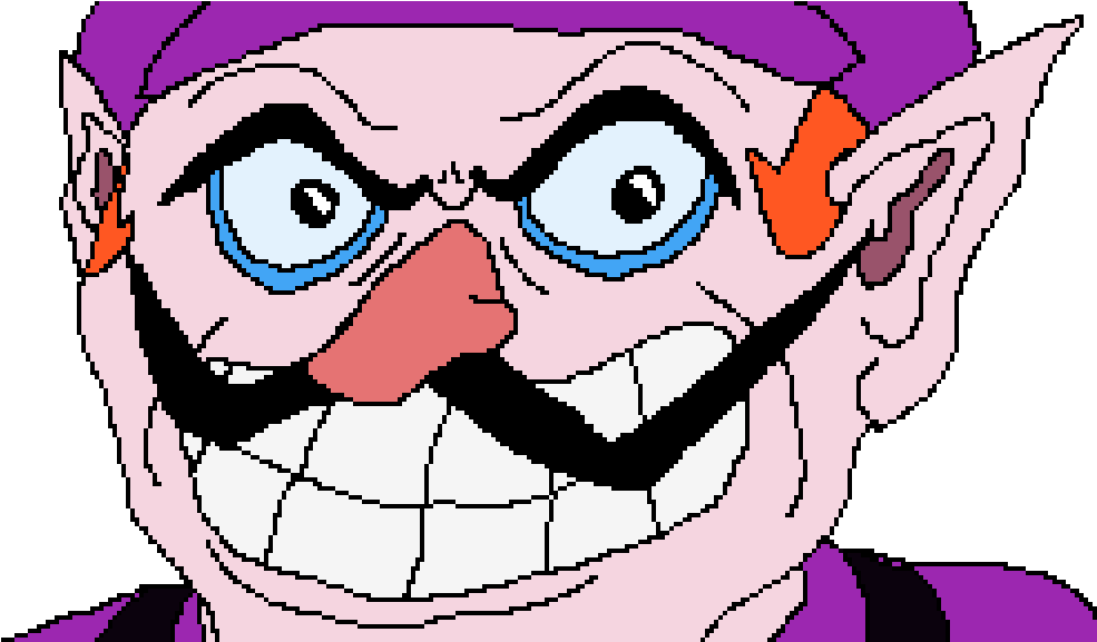 Waluigi - Cartoon (1024x576), Png Download