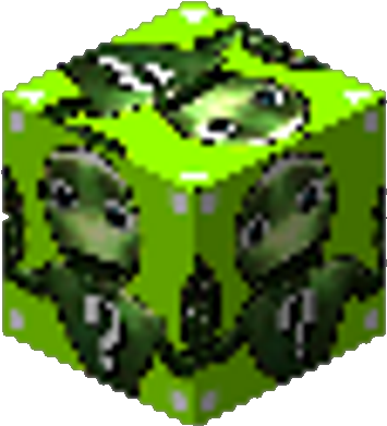 Lucky Block Frog - Dame Tu Cosita Minecraft (400x400), Png Download