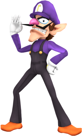 Png - Waluigi Smash Bros Render (1024x576), Png Download