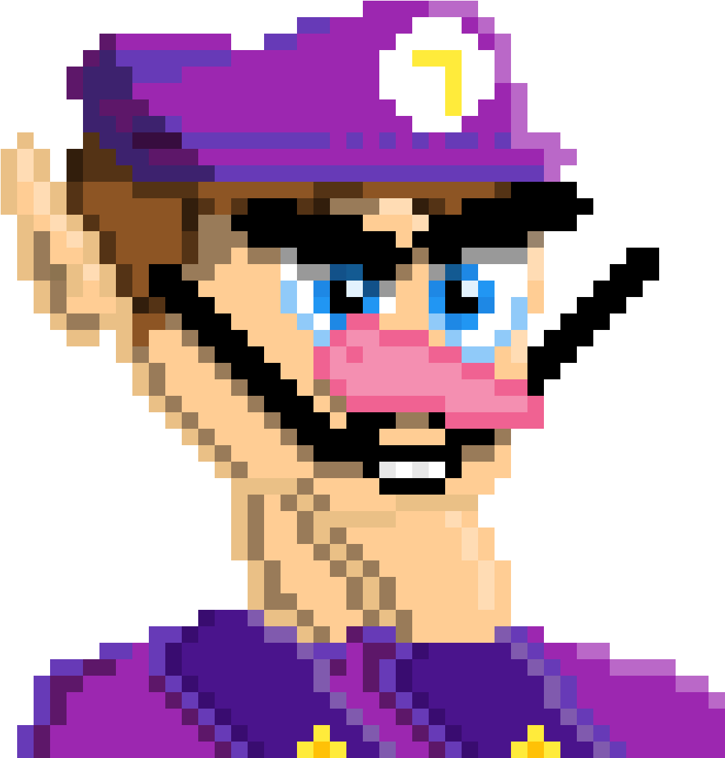 Waluigi - Cartoon (1200x1200), Png Download