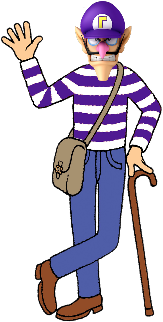 Where's Waluigi, @nintendoamerica - Where's Wally? (613x1200), Png Download