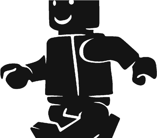 Lego Man Black And White - Decoracion Lego Pared (640x480), Png Download
