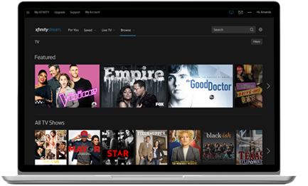 Xfinity On Campus Shown On Laptop - Xfinity On Campus (490x275), Png Download