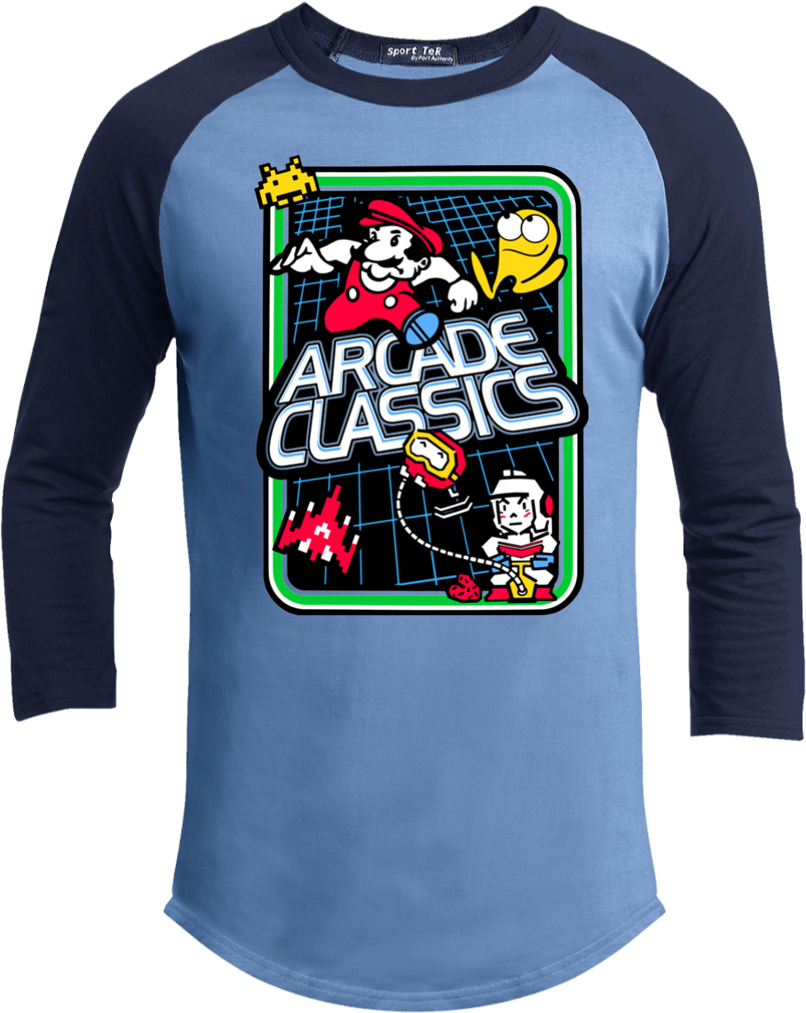 Arcade Classics Pac Man Donkey Kong Mario Space - Lawrence Central Catholic High School School Colorblock (1155x1155), Png Download