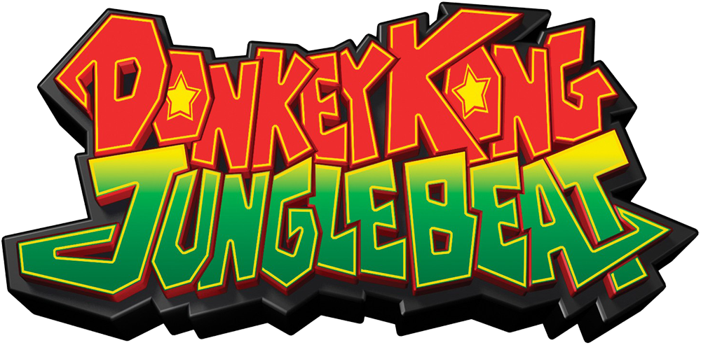 Donkey Kong Jungle Beat Logo (1000x493), Png Download