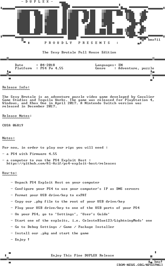 The - Sexy - Brutale - Full - House - Edition - Ps4-duplex - Ps4 Duplex (632x1020), Png Download