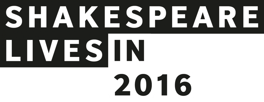 Main Logo Bw - Shakespeare Lives In 2016 (1080x419), Png Download