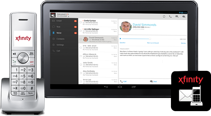 Xfinity Phone - Xfinity (705x388), Png Download