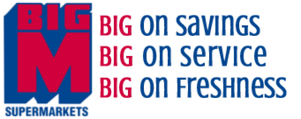 Company Logo - Big M Supermarkets (960x382), Png Download