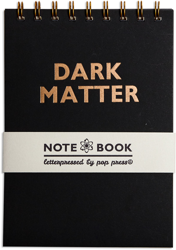 Dark Matter Letterpress Notebook By Pop Press - Notebook (1200x1226), Png Download