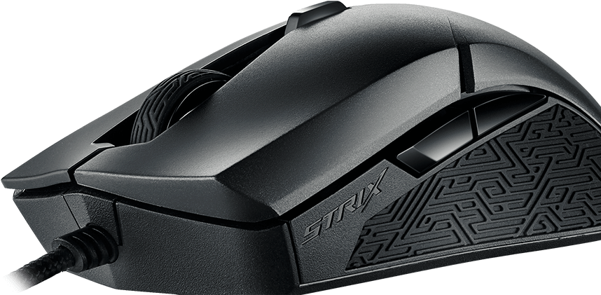 Manufactured With High-quality Omron Mouse Switches - Asus Rog Strix Evolve - Optical Mouse - Black (897x466), Png Download