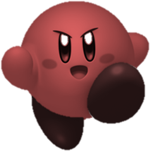 Image Red Kirby Png Fantendo, The Nintendo Fanon Wiki - Kirby (500x518), Png Download