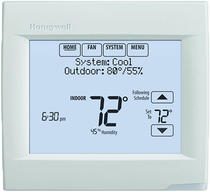 Honeywell Th1100dv1000 Heat Only Digital Thermostat (600x600), Png Download
