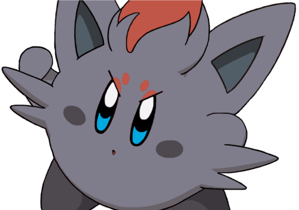 Zorua Kirby Pokemon Kirby Crossover=awesome Pokemon - Kirby Pokemon (1368x855), Png Download
