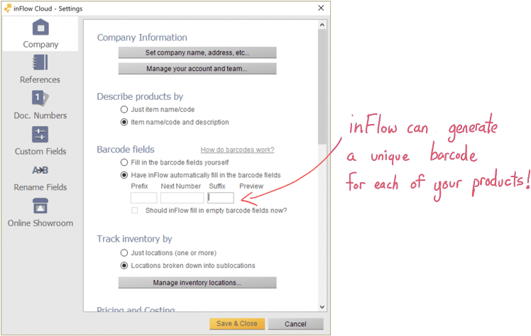 How To Create Barcodes Right Inside Of Inflow - Barcode (800x480), Png Download