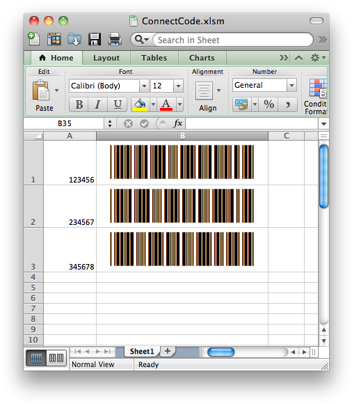 Creating Barcodes In Excel For Mac 2011/2016 - Barcode Ms Excel (519x593), Png Download