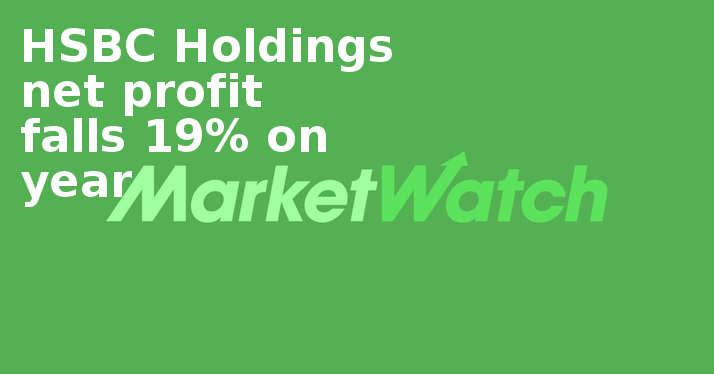 Hsbc Holdings Net Profit Falls 19% On Year - Style (714x374), Png Download