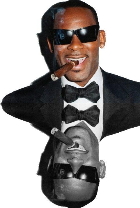 R Kelly Smoking Bw - R Kelly Transparent Png (480x720), Png Download