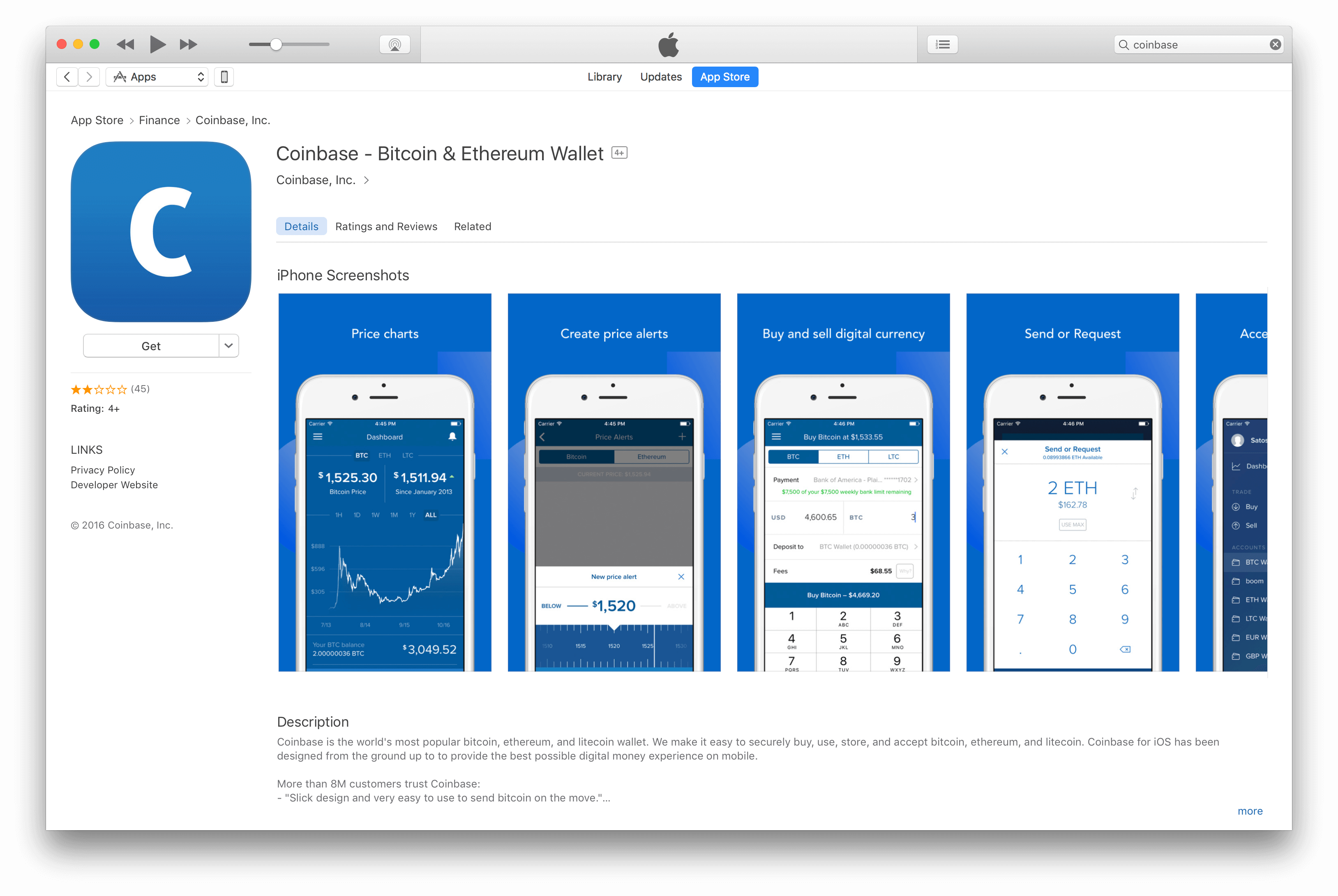 Bitcoin Terry Gross Except Coinbase To Buy Ethereum - Ios (3256x2180), Png Download