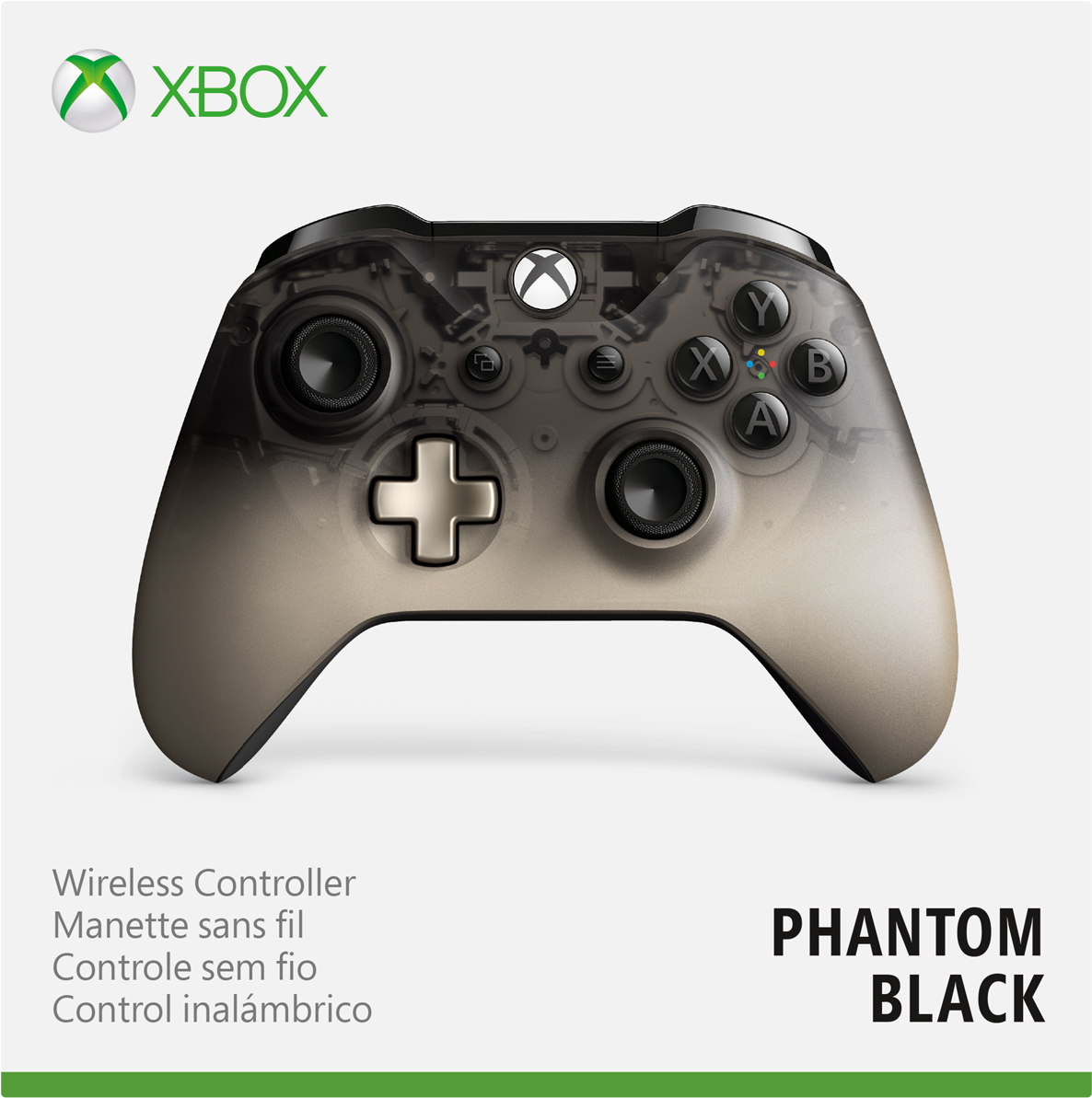 Microsoft Xbox One Wireless Phantom Black Controller - Phantom Black Xbox Controller (2000x2000), Png Download